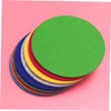 Operitacx 8pcs Round Eva Board Felt Wall Sticker Memo Board