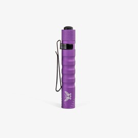 Flytanium Lightning Bug Mini Flashlight - LED Flashlight with 180 Lumens & 30-Minute Max Output, AAA Battery Included - EDC Flashlight, Small Flashlight, Super Bright Flashlight (Nebula Purple)