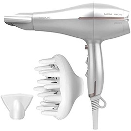 Cecotec Haartrockner Serie BAMBA IONICARE AURA mit starker Leistung, Wechselstrommotor, echtem Ion und hohem Durchfluss (2,8 m, Weiss)