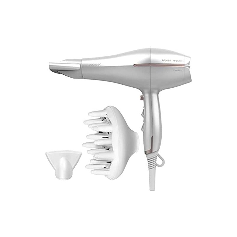 Cecotec Haartrockner Serie BAMBA IONICARE AURA mit starker Leistung, Wechselstrommotor,