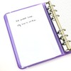 A5 A6 6 Hole Transparent PP Personal Organizer, Binder, Planner,