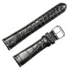 deBeer Crocodile Grain Watch Band - Black 12mm Watch Strap