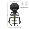 Farmhouse Wall Sconces 2pack, Vintage Wall Light Fixtures, Industrial Wire