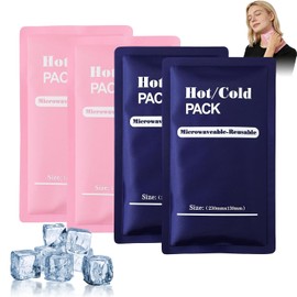 4PCS Compresas De Gel Frio, Bolsas De Hielo Impermeables Reutilizables, Bolsa De Gel Frio Portátil 23cm x 13cm, Cold Pack Puede Aliviar El Dolor Articular y Muscular