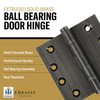 Embassy Door Hinge Solid Brass – 4.5 x 4.5 Inch,