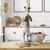 Elements Resin Chef Pig Figurine, 5.91x7.87x25 Inch, Gray