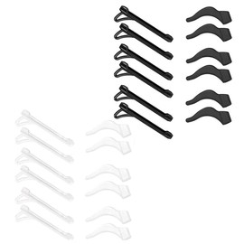 Anti-Rutsch-Brillenhalter, 12 Paar bequeme Ohr-Griff-Haken, Bügelspitzen-Halter für Brillen, Sonnenbrillen (G)