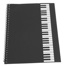50 Pages Blank Music Notebook, Manuscript Paper, Music Book for Musicians (Black Piano Pattern)