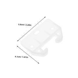 TEHAUX Dresser Drawer Glide Guides 16pcs Plastic Rear Drawer Slides Center Mount User-Friendly Quiet Operation for Wardrobes Cabinets