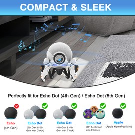 Madatop Homepod MIni Stand, Speaker Stands for Dot 4th/5th Generation, Dot Table Holder, Space-Saving Alexa Dot 4th/5th Gen Accessories Desktop Stand Mount