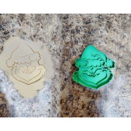 Unbranded 3D-printed Mean One Mr. Grinch cookie cutter