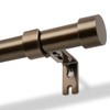 Zeerobee Curtain Rods for Windows 66 to 120, Bronze Curtain