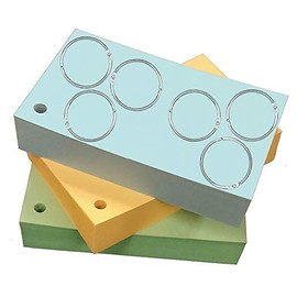 Debra Dale Designs 3" X 5" Standard 110# Ringed Index Cards - 300 Cards - Single Hole Punched - Includes Six Metal Binder Rings - Three Pastel Colors - Blue, Green, Buff - Packaged 100 Of Each Color
