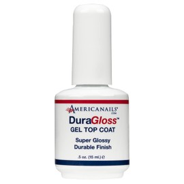 Americanails DuraGloss Gel Top Coat - Professional Gel Nail Polish, Clear Gel Nail Polish, Top Coat Gel Nail Polish, Gel Clear Top Coat - Gel Nail Top Coat, Nail Polish Top Coat Use w/ UV & LED Light