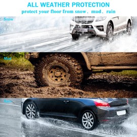 CRV Floor Mat - All Weather Waterproof Durable Anti-Slip Odorless TPE Front and Rear Row Set Custom-Fit High-Edge Floor Liner Compatible wiht 2017-2022 Honda CRV