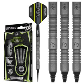 WINMAU Michael Van Gerwen MvG ExAct 18 gram Softip Tungsten Darts Set with Flights and Stems (Shafts)