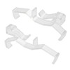 Unlorspy 10Pcs Clear Valance Clips 2.5inch Replaceable Blind Clips Plastic