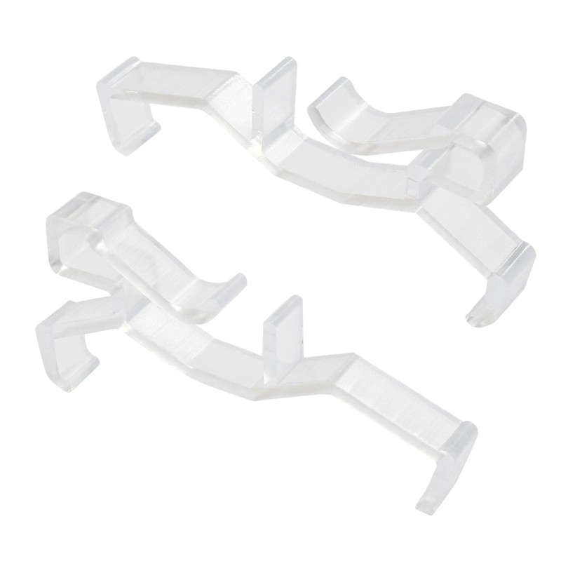 Unlorspy 10Pcs Clear Valance Clips 2.5inch Replaceable Blind Clips Plastic