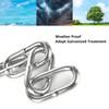 ZOFUN 5M Long Stainless Steel Chains for Fence Gates, Galvanized