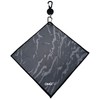 OMGolf, Golf Towel Microfiber with Retractable Carabiner Reel, Steel Wire,