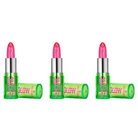 essence Electric Glow Colour Changing Lipstick, Transparent, Nourishing, Express Result, Colour Adjusting, Natural, Shiny, Vegan, Oil-Free, Pack of 3 (3 x 3.2 g)