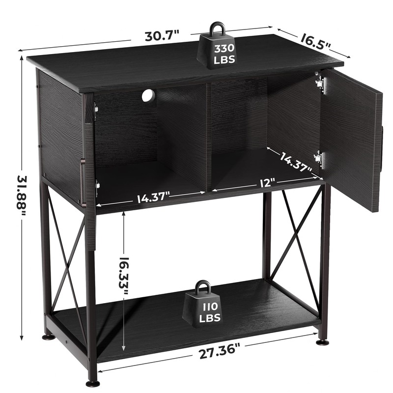 Herture 20-29 Gallon Aquarium Stand Metal Frame Fish Tank Stand