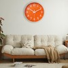 HZDHCLH 20 cm Silent Wall Clock without Ticking Sweeping Second