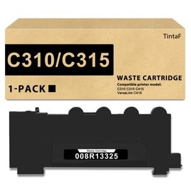 TintaF C310 C315 Waste Toner Container 008R13325 Waste Cartridge Replacement for Xerox C310 C315 Printer with High Capacity Yield Up to 30,000 Pages (1-Pack Black