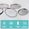 6-Pack Large Silver Serving Trays (16" x 12") – Oval