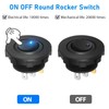 Linkstyle 4Pcs 12V Rocker Switch, Waterproof 20A SPST ON/OFF Round
