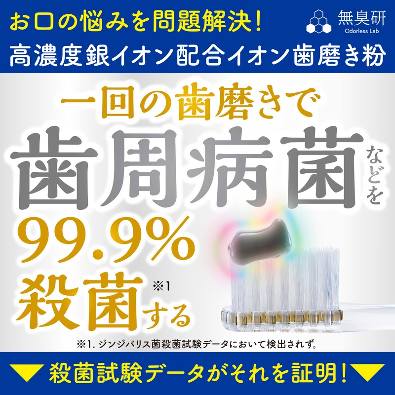 (Odorless Laboratory) Silver Ion Toothpaste, High Concentration Silver Ion Formulation,