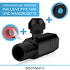 Bächlein Universal Angle Valve with Quick Release in Matt Black