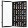 Shot Glass Display Case, 52 Slots Lockable Wall Mounted Shadow
