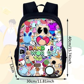 BZQCPLX Dandy Backpack for School, Anime School Bag Dandy Printed School Backpack Cartoon Waterproof Capacity School Bag for Nursery Kids Teenage Girls Little Girls