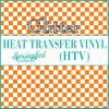 Medium Orange & White Checkered Pattern #1 Glitter HTV 12x18