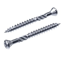 SECCARO 200 x 5mm x 45mm A4 Stainless Steel Decking Screws with Cut Tip and Cutting Notch TX/Hexalobular Socket