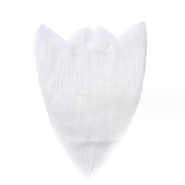 Fake Mustaches Self Adhesive - 2PCS Novelty Fake Mustache for Party (Black, White)