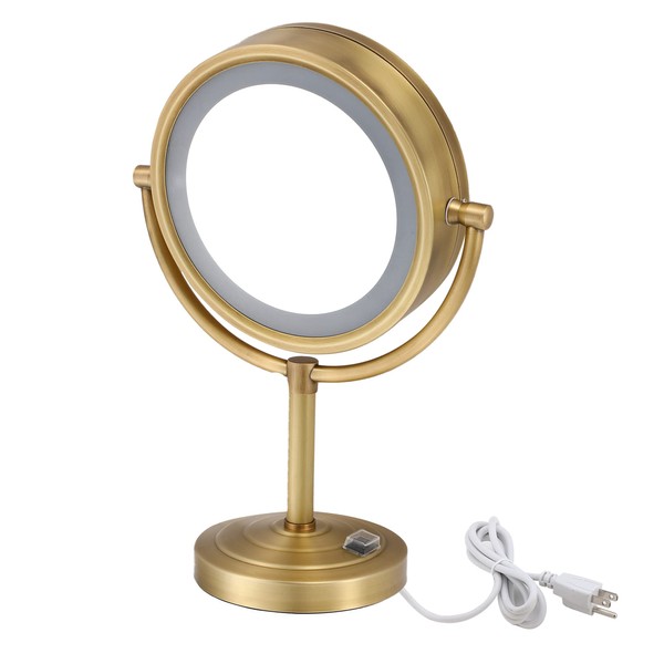 Cavoli 8.5 inch LED Makeup Mirror with 10X Magnification,has Three