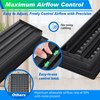 Flowild 5 Pack Floor Register 4X10 Inches, Heavy Duty Walkable