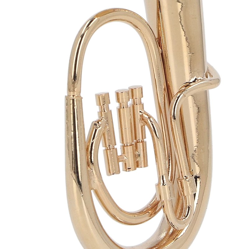 Miniature Tuba Model Brass Gold Plated Euphonium Mini Tuba Musical