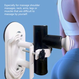 Hands Free Massage Gun Holder Wall Mounted Fascia Gun Mounting Bracket with 2 Suction Cups