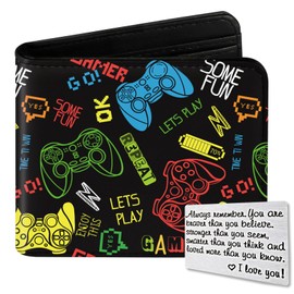 Roacap Teen Boys Wallet, Cool Wallets for Kids Son 9-12/8-10/8-12 with Wallet Card, Funny Leather Bifold RFID Blocking Wallet, Purse Coin Pocket Id Window for Men Boy Male Youth Guys