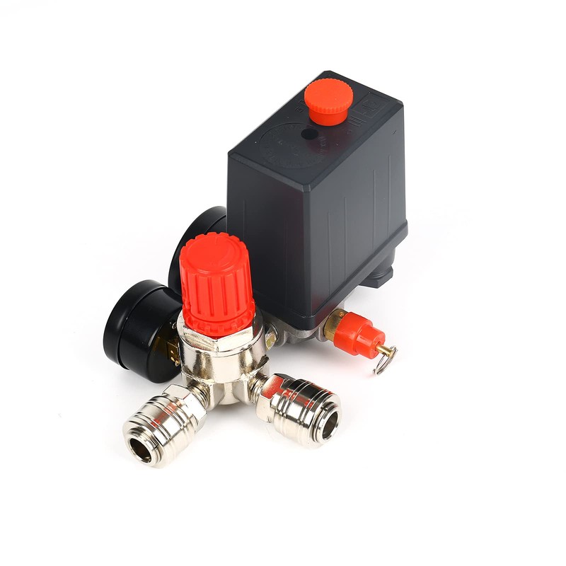 Pressure Switch Air Compressor Pressure Regulator Compressor with Pressure Gauge