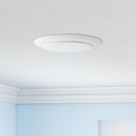 PARMIDA (12 Pack) 5/6 Inch Dimmable LED Disk Light Surface Flush Mount 15W, UL Listed, Recessed Retrofit Ceiling Lights, Energy Star, Installs into Junction Box Or Recessed Can,1050lm - 3000K