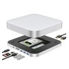 Mac mini Docking Station Type C 10in2 Silver/M.2+2.5" SSD/HDD HDMI