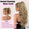 Ponytail Extension, Claw Clip Ponytail Extension Long Wave Ponytail Extensions