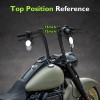 21ST Rise 12" Meathook Ape Hanger 1.25" Fat Bar Handlebars
