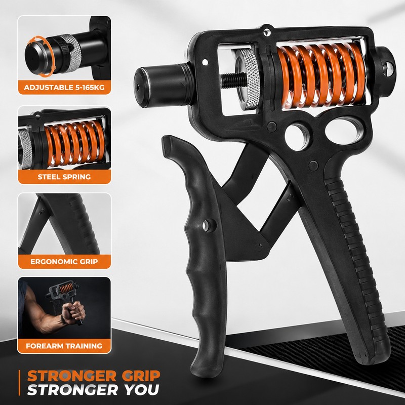 Adjustable Hand Grip Strengthener 5–165 kg – Heavy Resistance Gripper