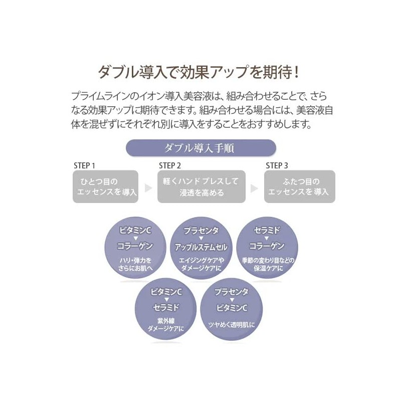 purozubi Prime Ion Essence High Concentration placentitis 60ml Serum Industrial