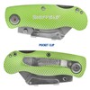 Sheffield 12615 Hi Vis Lockback Utility Knife, Folding Box Cutter